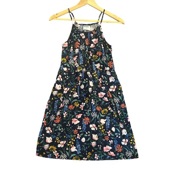 Old Navy Other - Old Navy Girls’ Floral Sundress Size XL (14) Sleeveless Halter Fit & Flare